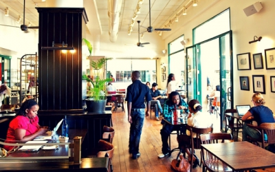 Restaurant d'Artcaff&eacute; au Junction Mall de Nairobi  - &copy;Artcaff&eacute;/Agence 35&deg;