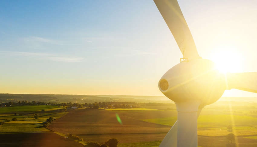 Une &eacute;olienne d&eacute;tenue par Octopus Renewables. &copy; DR
