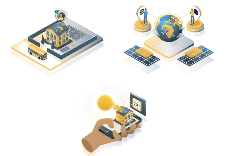 Sun Exchange fournit de l&rsquo;&eacute;nergie solaire &agrave; des infrastructures, organisations et entreprises, et s'appuie sur un financement participatif permis par sa plateforme fond&eacute;e sur la technologie blockchain. - &copy; Sun Exchange